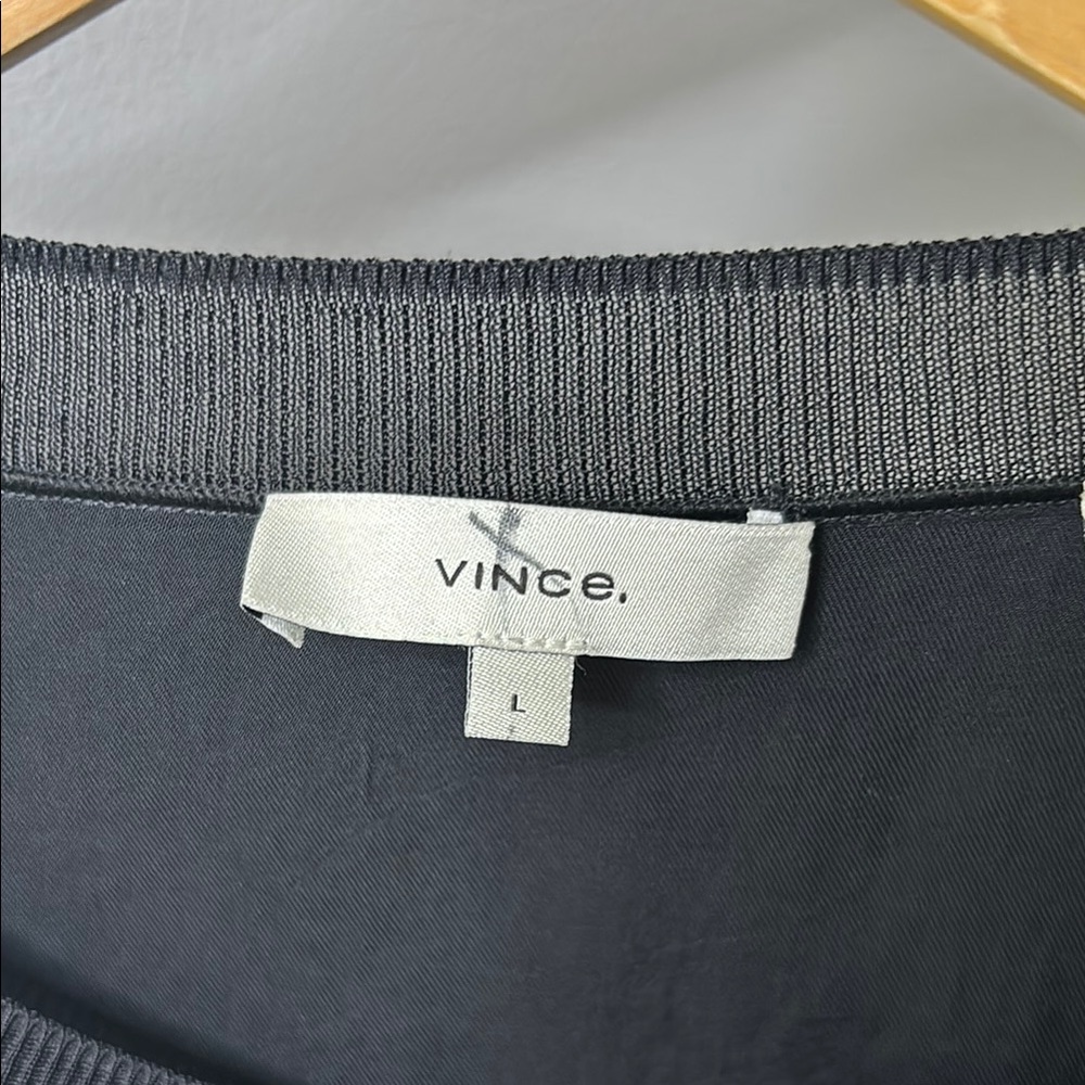 Vince Black Blouse with Long Sleeves - Picture 2 of 6